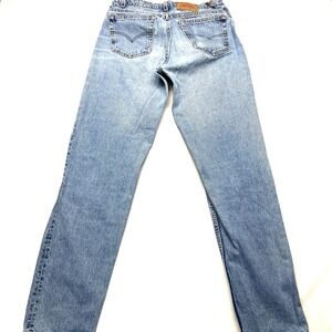 VTG 90's Levi's 550 Jeans Men's 34 X 36 Blue Denim Mid-Rise Tapered Leg Zip Fly